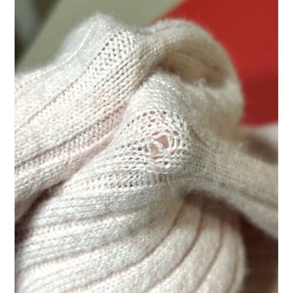 BP. Rib Crop Turtleneck Sweater in Pink Crystal, Sz. L - Picture 8 of 14